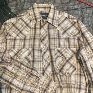 Long sleeve button up wrangler